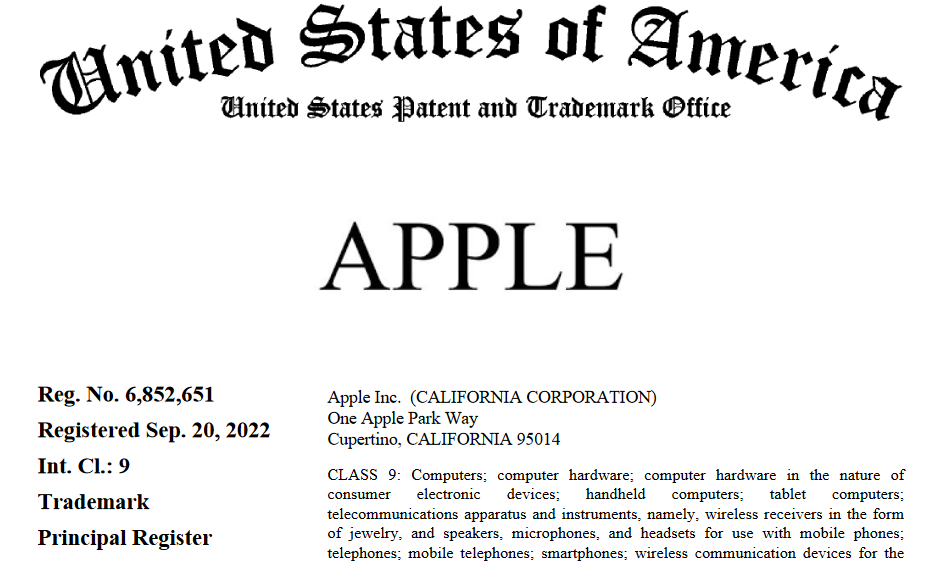 registration certificate
